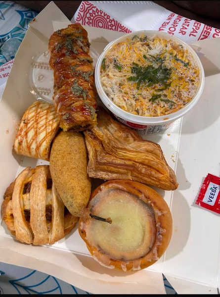 Puffs, savouries and a corn cup from Bikanervala